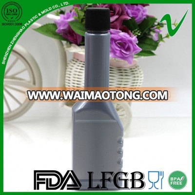 custom logo printing HDPE 250ml long neck bottle with tamper proof cap