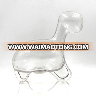 Custom creative cute clear empty PET plastic animal shaped containers for kids toy