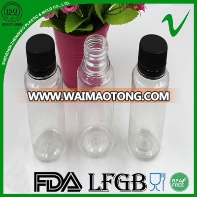 100ml clear empty vitamin plastic bottle with screw cap