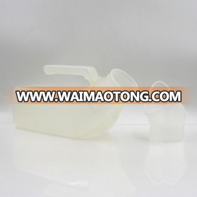 PP hot resistance 1 litre custom female male urination device plastic hospital urine container with opening