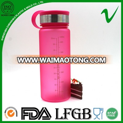 hot sale pctg disposable pink lid plastic joyshaker water bottle with different capacity