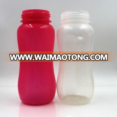 PP Clear Shaped Recycled Plastic Drinking Sport Water Bottle in 300ml