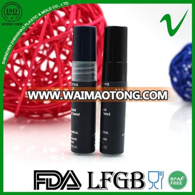 PP empty cylinder cosmetic packaging hot dsign plastic 5ml plastic mini perfume bottle for travel use